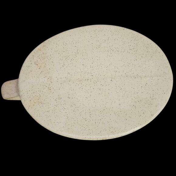 Vintage SG 1982 Floral Stoneware 8" Creamer Pitcher with Rim Chip - Picture 7 of 8